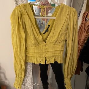 Yellow boutique top